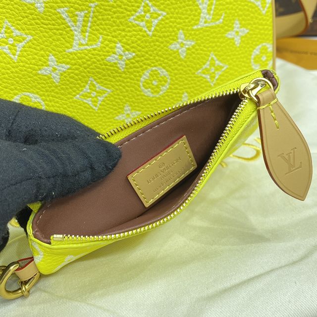 Louis vuitton original soft calfskin speedy P9 25 M24426 yellow