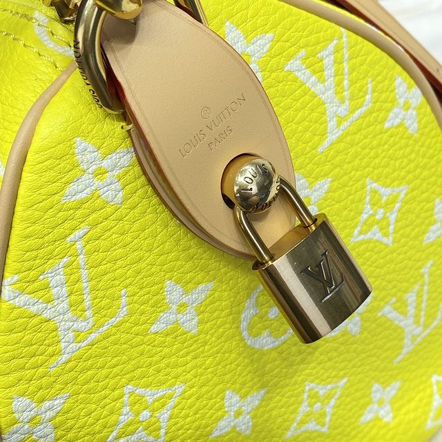 Louis vuitton original soft calfskin speedy P9 25 M24426 yellow