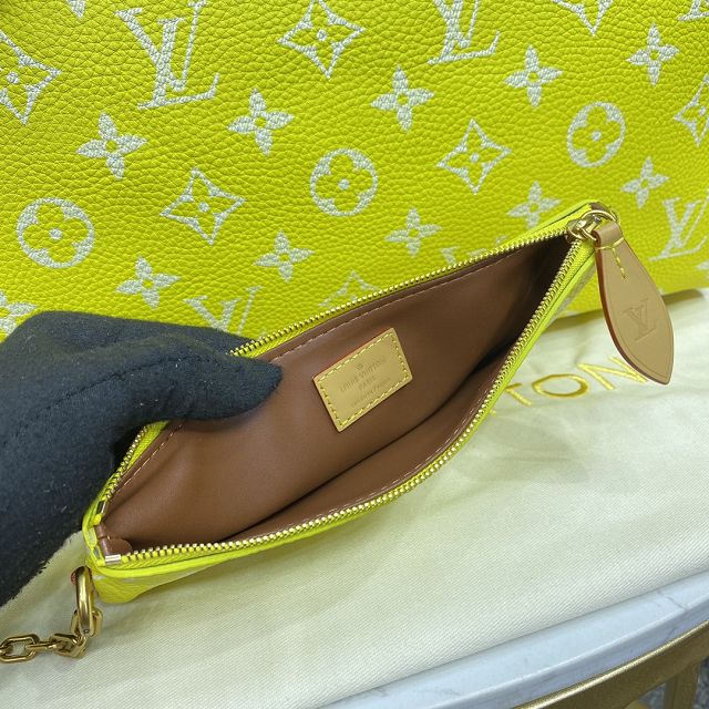 Louis vuitton original soft calfskin speedy P9 40 M24419 yellow