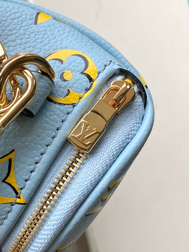 Louis vuitton original calfskin mini bumbag M83694 blue