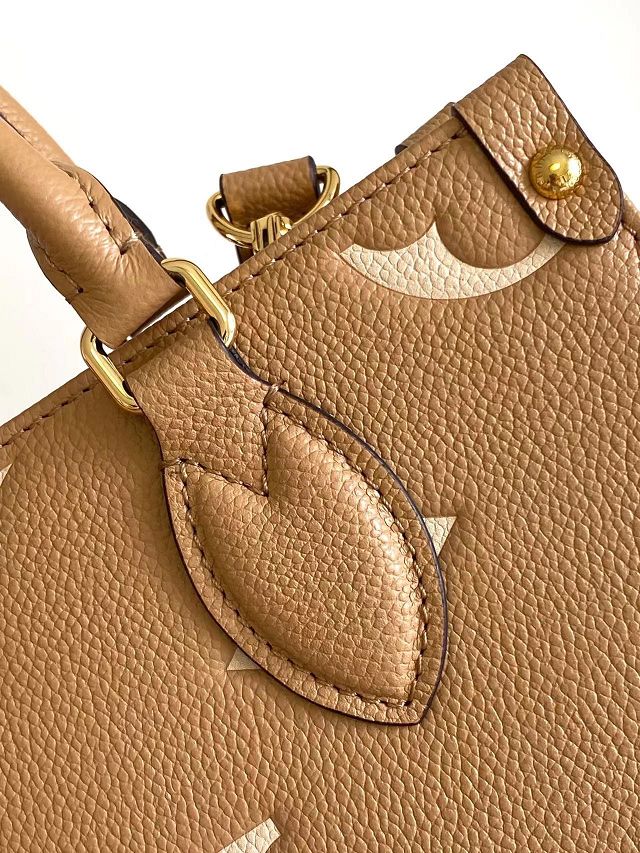 Louis vuitton original calfskin onthego pm M12513 arizona beige