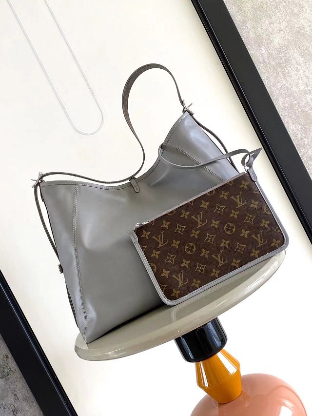 Louis vuitton original lambskin carryAll cargo MM M12583 grey