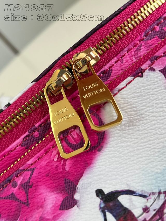 Louis vuitton original monogram canvas rush bumbag M24492 pink