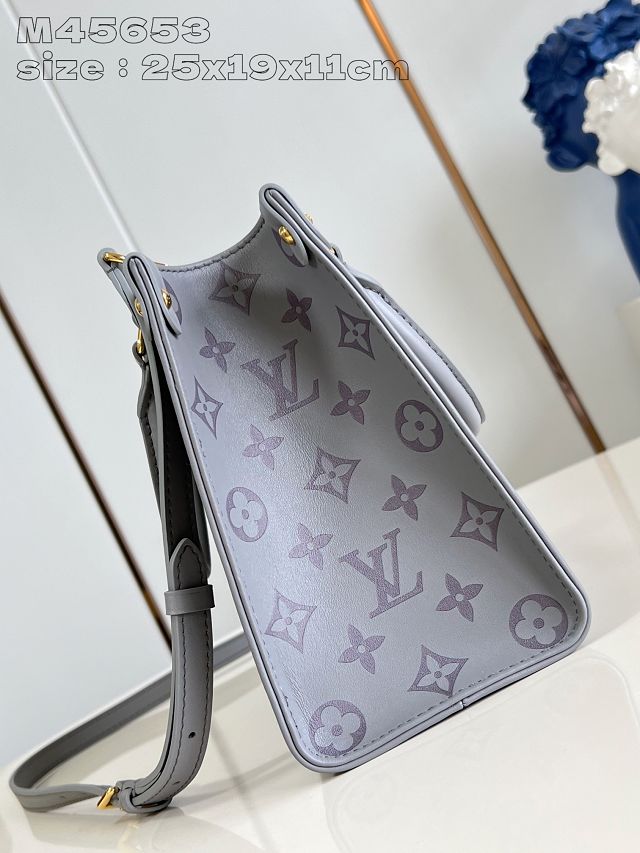 Louis vuitton original calfskin onthego pm M12465 grey