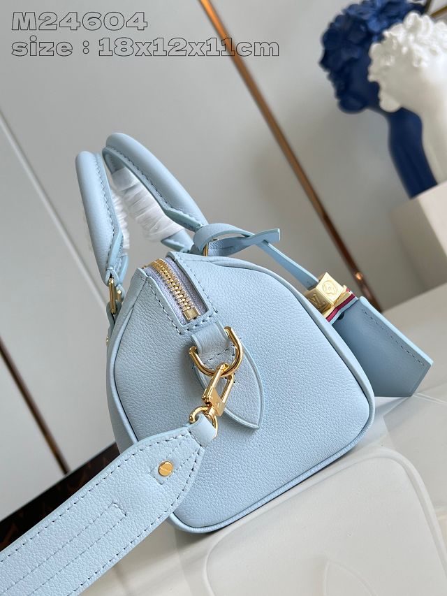 Louis vuitton original calfskin speedy 18 M24604 blue