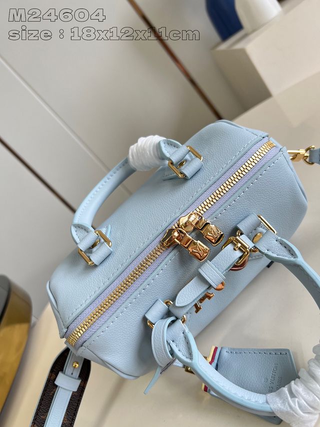 Louis vuitton original calfskin speedy 18 M24604 blue