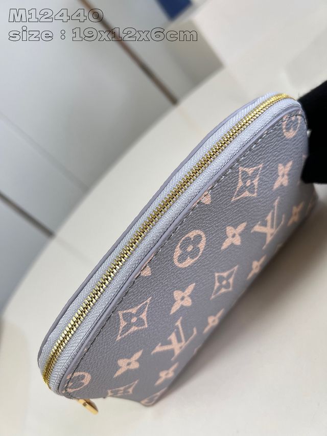 Louis vuitton original monogram canvas pochette cosmetique M12440 grey