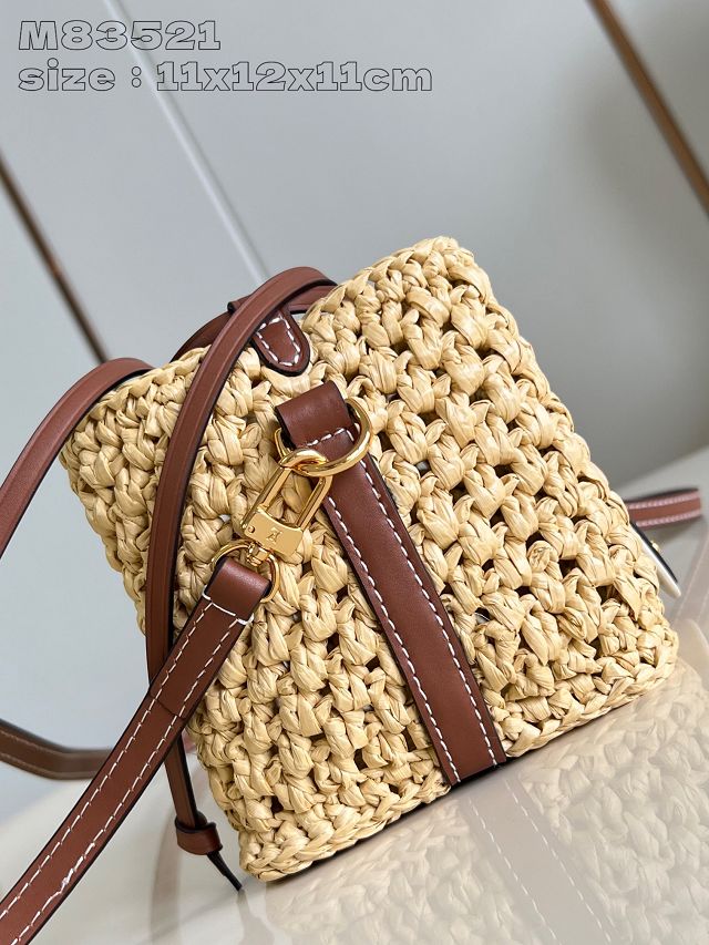 Louis vuitton original raffia noe purse M83521 natural