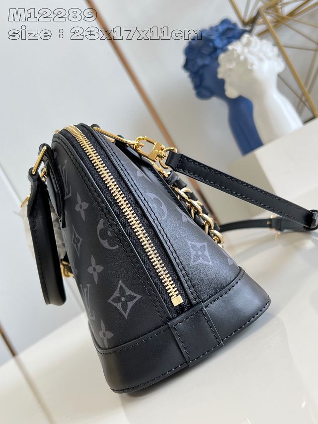 Louis vuitton original calfskin alma BB handbag M12289 black