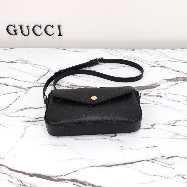 GG original calfskin super mini shoulder bag 772794 black