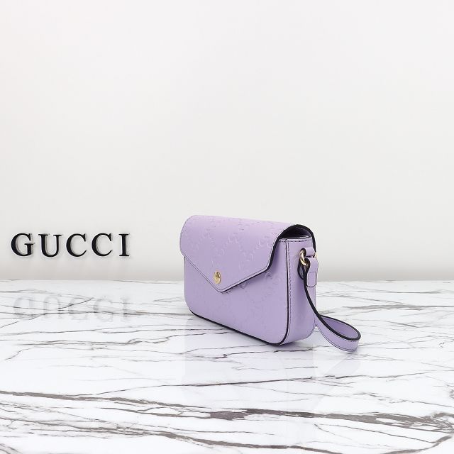 GG original calfskin super mini shoulder bag 772794 purple