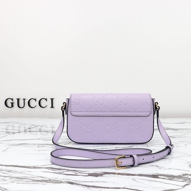 GG original calfskin super mini shoulder bag 772794 purple