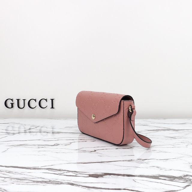 GG original calfskin super mini shoulder bag 772794 rose beige