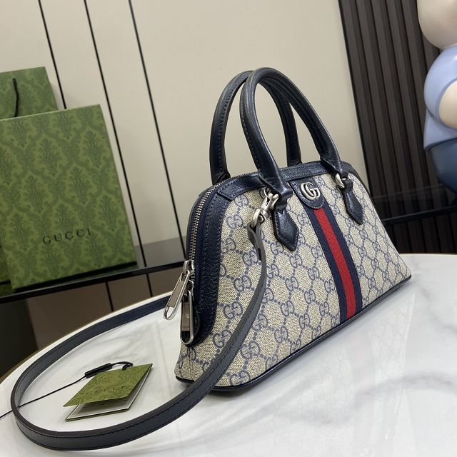 GG original canvas ophidia small top handle bag 795249 blue