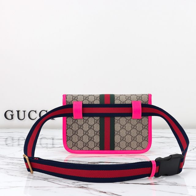 GG original canvas belt bag 752597 fuchsia