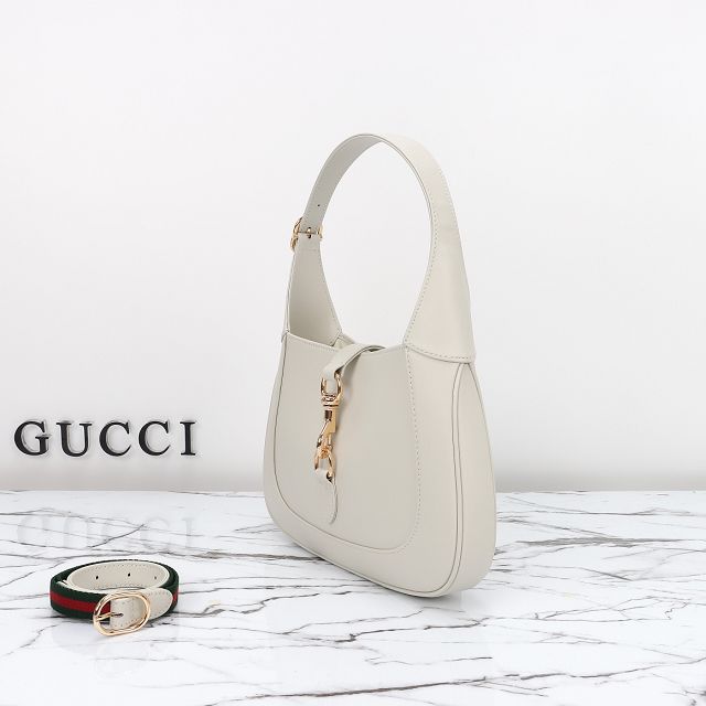 GG original calfskin jackie 1961 small shoulder bag 782849 white