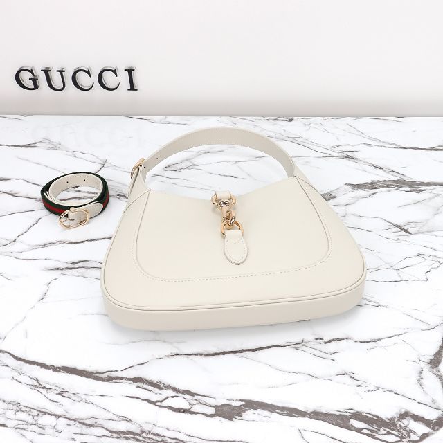 GG original calfskin jackie 1961 small shoulder bag 782849 white