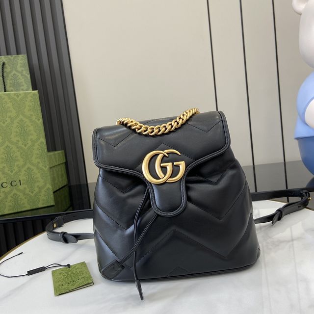 GG original calfskin marmont mini backpack 777253 black