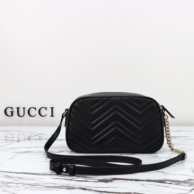 GG original calfskin marmont small shoulder bag 798715 black