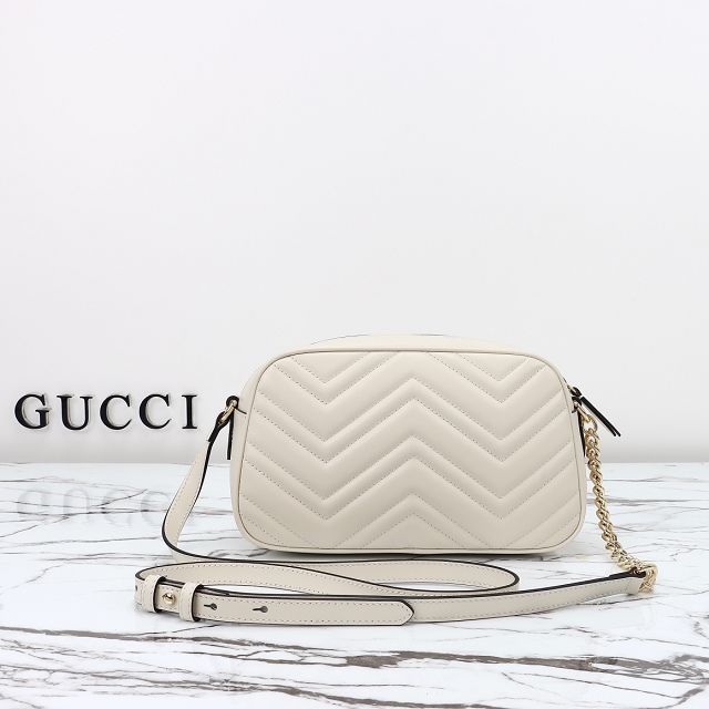 GG original calfskin marmont small shoulder bag 798715 white