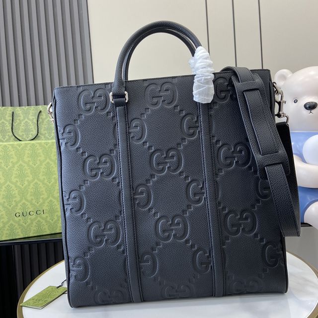 GG original calfskin medium tote bag 794918 black