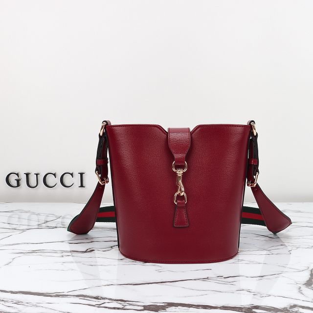 GG original calfskin mini bucket shoulder bag 782908 red