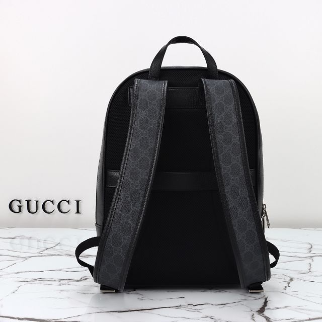 GG original calfskin&canvas medium backpack 795462 black