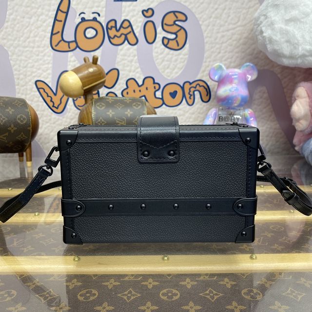 Louis vuitton original calfskin petite malle handbag M24302 black