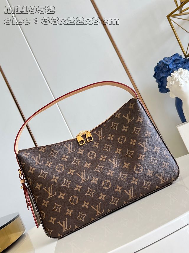 Louis vuitton original monogram canvas slouchy PM shoulder bag M11952