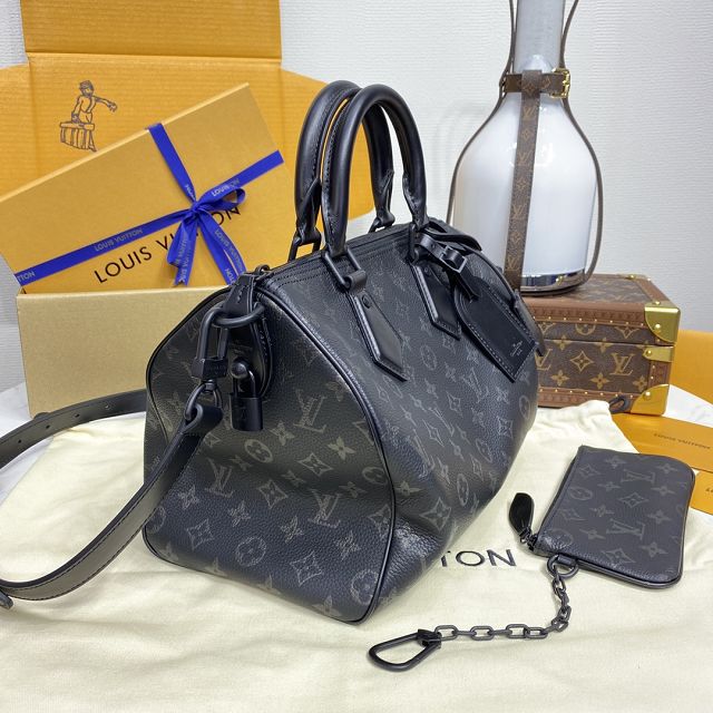 Louis vuitton original soft calfskin speedy P9 30 M21108 black