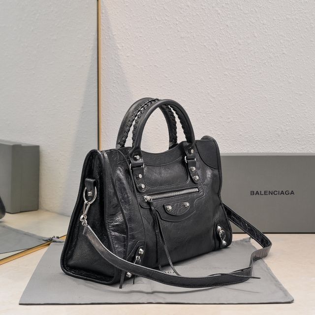 Balenciaga original lambskin le city medium bag 7977862 black