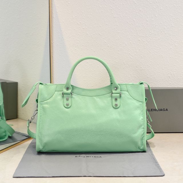 Balenciaga original lambskin le city medium bag 7977862 green