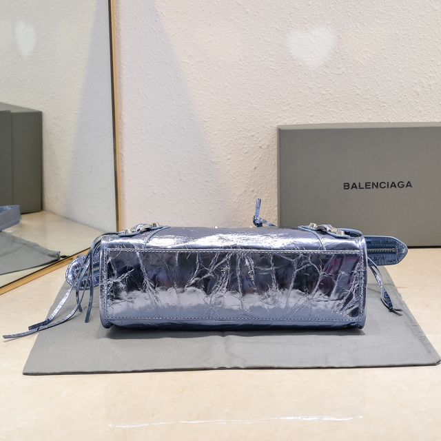 Balenciaga original lambskin le city small bag 8114422 blue