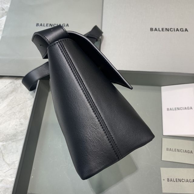 Balenciaga original calfskin downtown medium shoulder bag 67135329 black