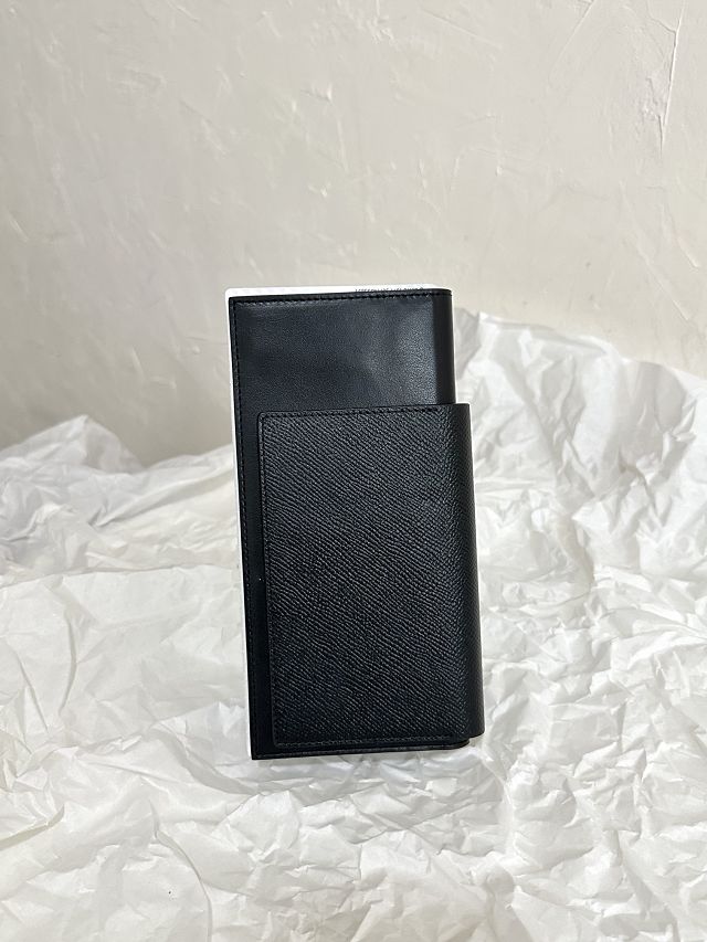 Balenciaga original calfskin passport  phone holder 7877332 black