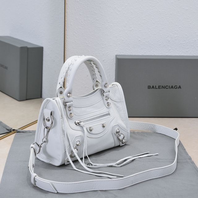 Balenciaga original lambskin le city mini bag 8063952 white