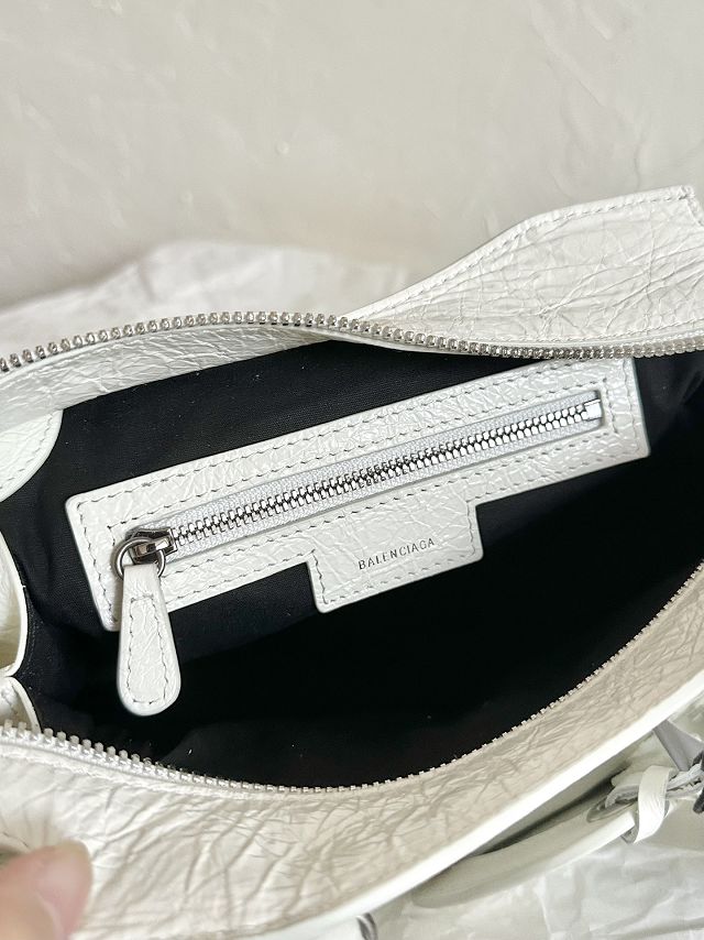 Balenciaga original  lambskin neo cagole xs city handbag 700940210 white