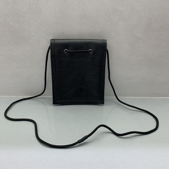 Balenciaga original lambskin phone holder 7420162 black