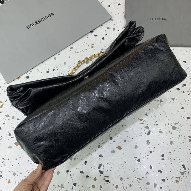 Balenciaga original calfskin monaco large bag 7659332 black