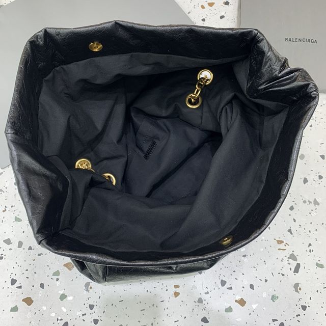 Balenciaga original calfskin monaco large bag 7659332 black