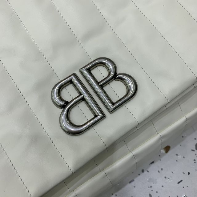 Balenciaga original calfskin monaco large bag 7659332 white