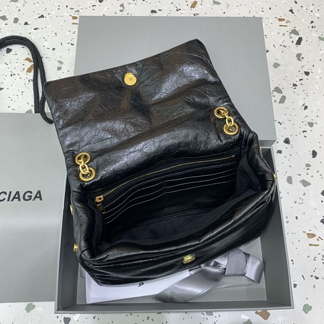 Balenciaga original calfskin monaco mini bag 7929772 black