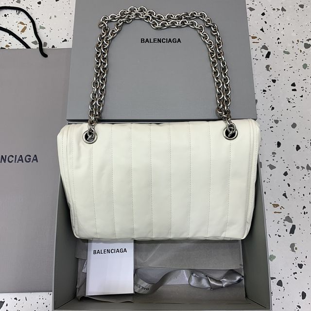 Balenciaga original calfskin monaco small bag 7659662 white