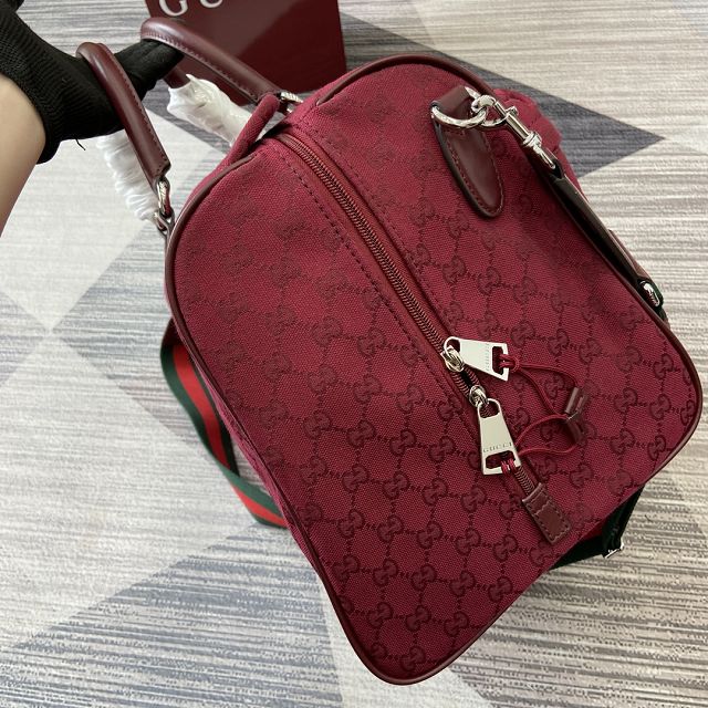 GG original canvas large duffle bag 802095 red