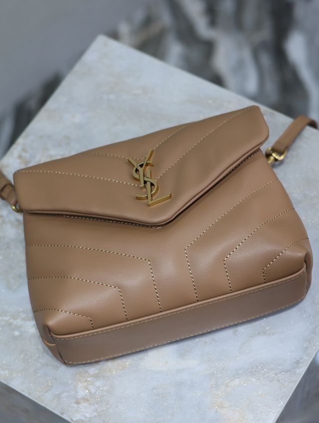 YSL original calfskin loulou mini bag 467072 apricot