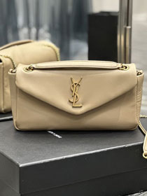 YSL original lambskin calypso small bag 734153 beige