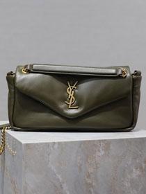 YSL original lambskin calypso small bag 734153 green