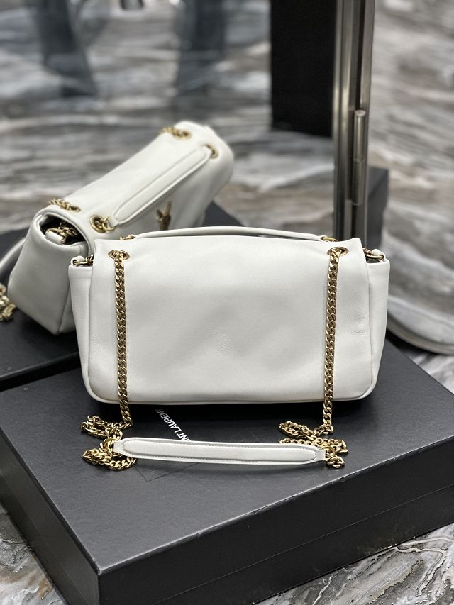 YSL original lambskin calypso small bag 734153 white