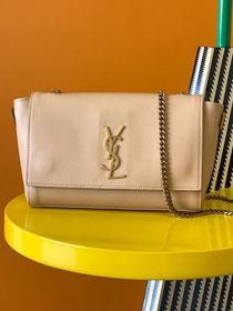 YSL original suede calfskin reversible small kate bag 737128 beige