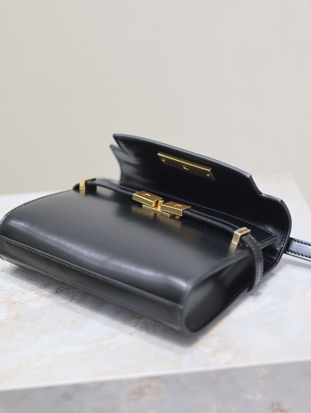 YSL original calfskin manhattan mini flap bag 727766 black